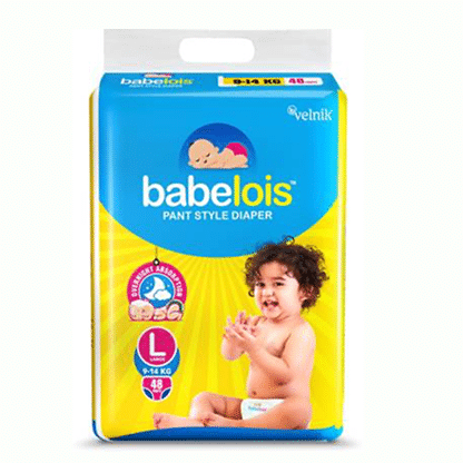 Pant Style Diapers for Babies| New Born Baby Diapers with Cottony Soft Advance Gel Technology | Overnight Absorption size -L