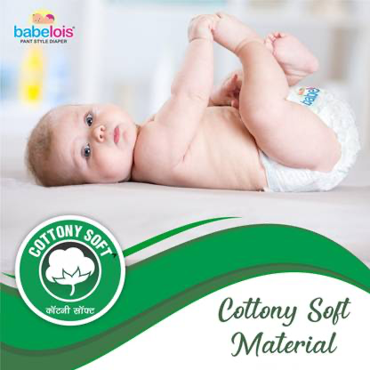 Pant Style Diapers for Babies| New Born Baby Diapers with Cottony Soft Advance Gel Technology | Overnight Absorption size -L - Image 4