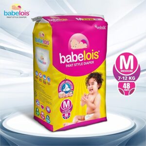 Pant Style Diapers for Babies| New Baby Diapers with Cottony Soft Advance Gel Technology | Overnight Absorption (M, 48, count)