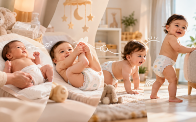 From Tiny Tummies to Tiny Walkers: How Your Baby’s First Year Changes Diapering